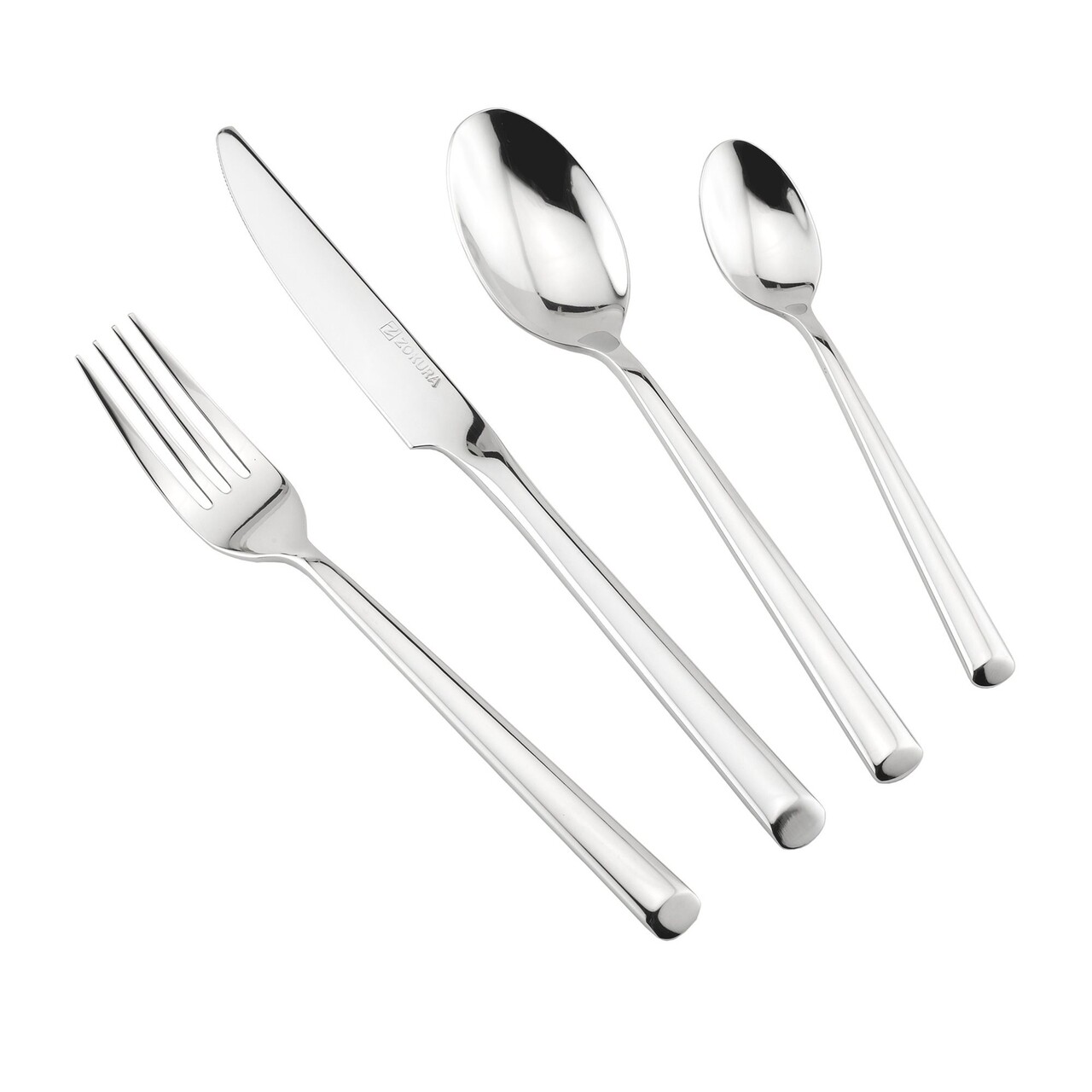 Set tacamuri 24 de piese, Zokura, inox - imagine 6